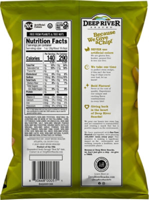 Deep River Snacks Sncacks New York Spicy Dill Pickle Kettle Cooked Potato Chips - 2 Oz - Image 5