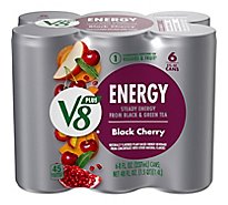 V8 V-Fusion +Energy Vegetable & Fruit Juice Black Cherry - 6-8 Fl. Oz.