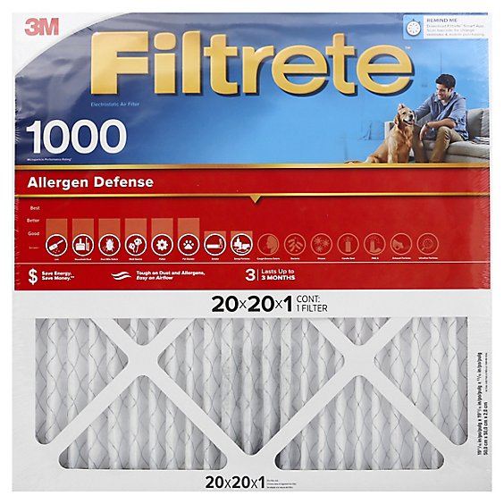 3M Filter 20 X 20 X 1 In - Each