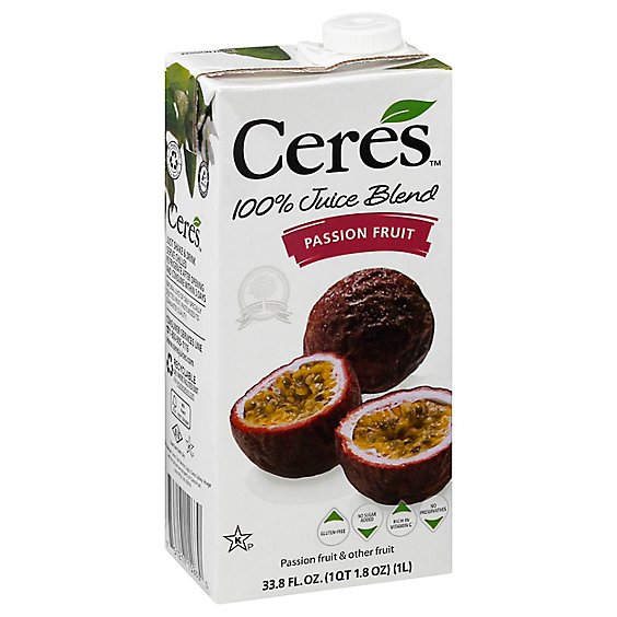 Ceres 100% Passion Fruit Juice Blend - 1 Liter