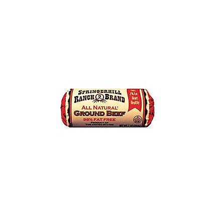Springerhill Ranch Beef Ground Beef 98% Lean 2% Fat - 1 Lb - Image 1