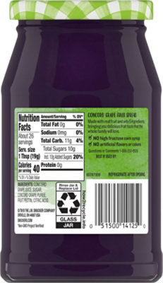 Smuckers Natural Fruit Spread Concord Grape - 17.25 Oz - Image 6