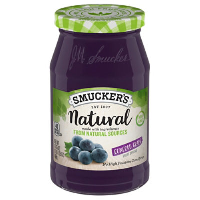 Smuckers Natural Fruit Spread Concord Grape - 17.25 Oz - Image 2