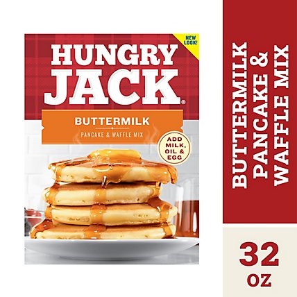 Hungry Jack Pancake & Waffle Mix Buttermilk - 32 Oz - Image 2