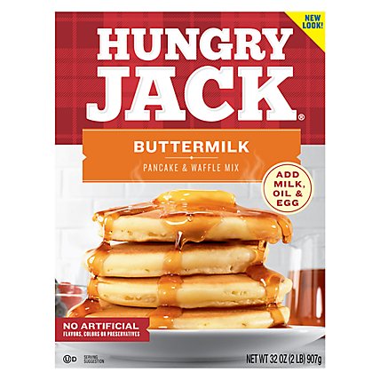 Hungry Jack Pancake & Waffle Mix Buttermilk - 32 Oz - Image 1