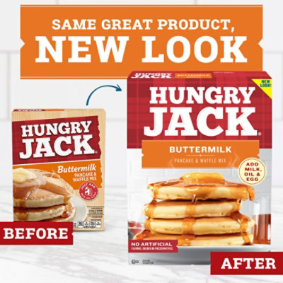 Hungry Jack Pancake & Waffle Mix Buttermilk - 32 Oz - Image 4