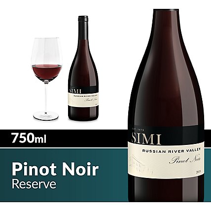 SIMI Russian River Valley Pinot Noir Red Wine - 750 Ml - Image 1