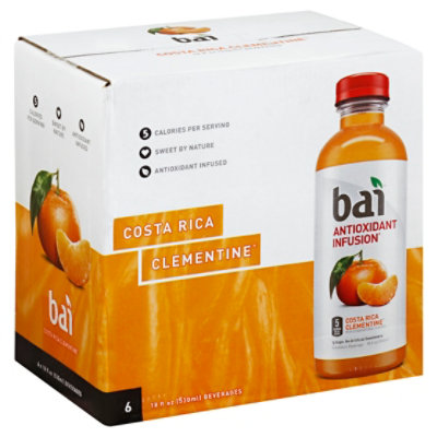 Bai Antioxidant Infusion Beverage Costa Rica Clementine - 6-18 Fl. Oz.
