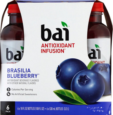 Bai Antioxidant Infusion Water Flavored Brasilia Blueberry - 6-18