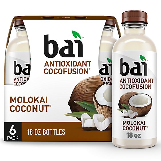 Bai Antioxidant Cocofusion Molokai Coconut Coconut Flavored Water Bottle - 6-18 Fl. Oz.