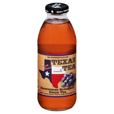 TEXAS TEA Green Tea Brownsboro Blueberry - 16 Fl. Oz. - Image 1