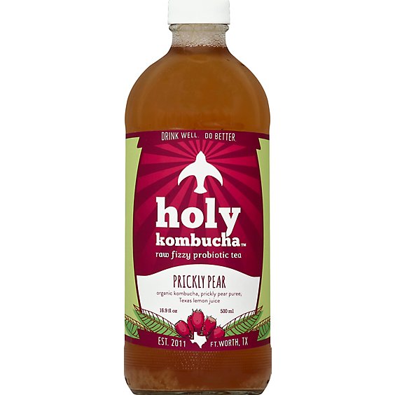 Holy Kombucha Prickly Pear - 16.9 Fl. Oz.