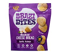 Brazi Bites Brazilian Cheese Bread Garlic Asiago 18 Count - 11.5 Oz