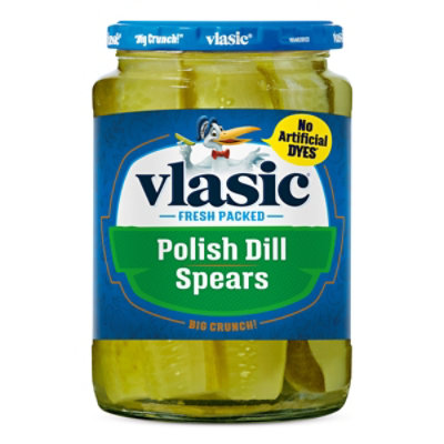 Vlasic Keto Friendly Polish Dill Pickle Spears - 24 Fl Oz - Image 1