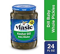 Vlasic Keto Friendly Kosher Dill Baby Whole Pickles - 24 Fl. Oz.