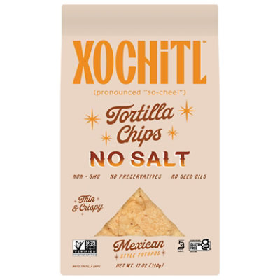 Xochitl Corn Chips Mexican Style White No Salt - 12 Oz - Image 2