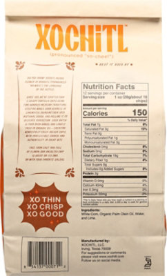 Xochitl Corn Chips Mexican Style White No Salt - 12 Oz - Image 5
