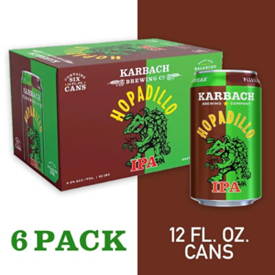 Karbach Hopadillo IPA Craft Beer Cans - 6-12 Fl. Oz. - Image 1