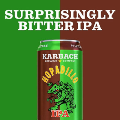 Karbach Hopadillo IPA Craft Beer Cans - 6-12 Fl. Oz. - Image 4
