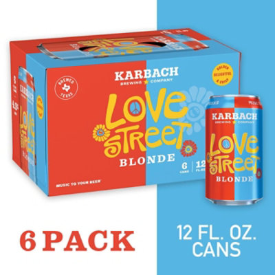 Karbach Love Street Blonde Craft Beer Cans - 6-12 Fl. Oz. - Image 1