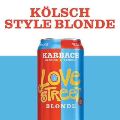 Karbach Love Street Blonde Craft Beer Cans - 6-12 Fl. Oz. - Image 3
