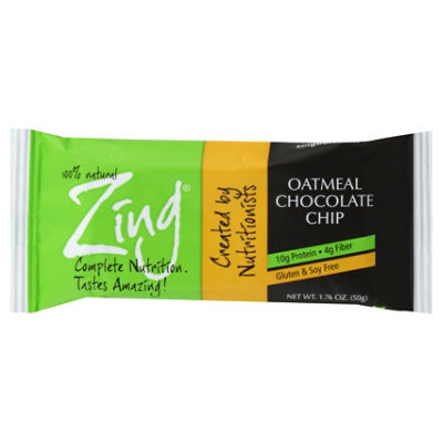 Zing Bar Oatmeal Chocolate Chip Bar - 1.76 Oz - Image 1