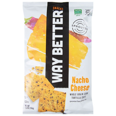 Way Better Snacks Tortilla Chips Nacho Cheese - 5.5 Oz - Image 3