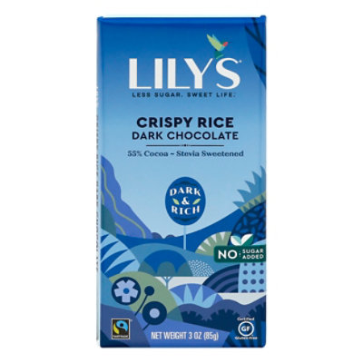 Lilys Chocolate Dark Chocolate Crispy Rice - 3.0 Oz - Image 3