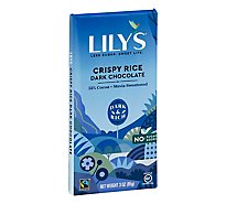 Lilys Chocolate Dark Chocolate Crispy Rice - 3.0 Oz