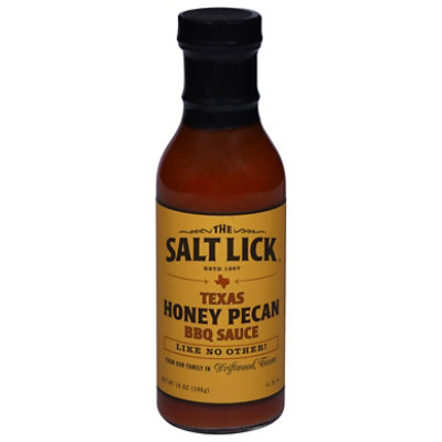 Salt Lick Sauce Bar-B-Que Honey Pecan - 12 Oz - Image 1