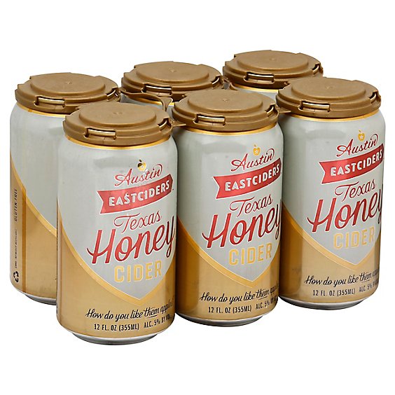 Austin Eastcider Tx Honey In Cans - 6-12 Fl. Oz.