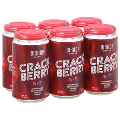 Bishop Crackberry Cider In Cans - 6-12 Fl. Oz. - Image 1