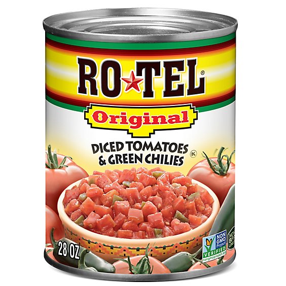 Rotel Original Diced Tomatoes And Green Chilies - 28 Oz