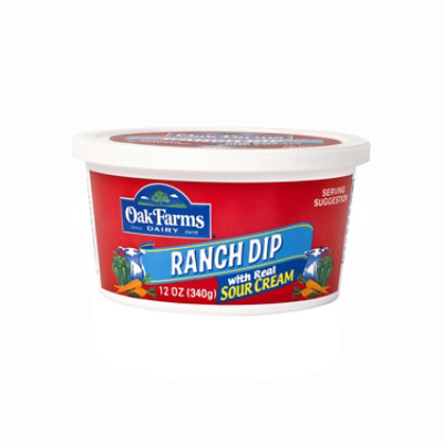 Oak Farms Ranch Dip Plastic Cup - 12 Oz - Image 1