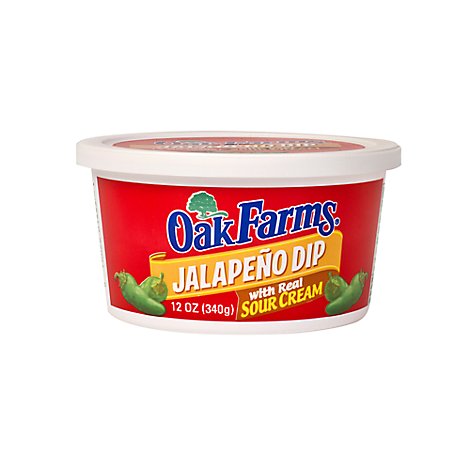 Oak Farms Jalapeno Dip With Sour Cream - 12 Oz