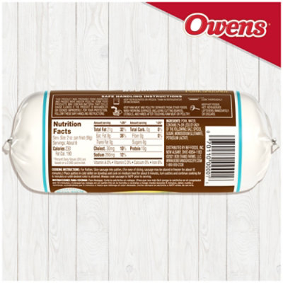 Owens Sausage Regular - 16 Oz - Image 7