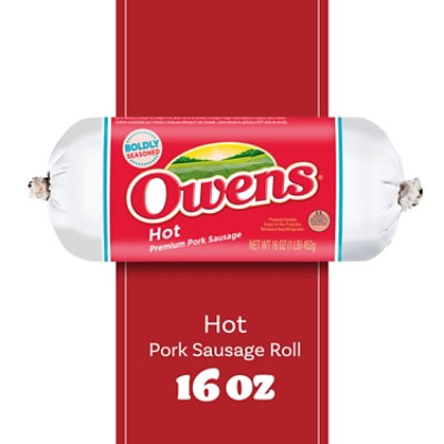 Owens Sausage Hot - 16 Oz - Image 2