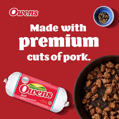 Owens Sausage Hot - 16 Oz - Image 3