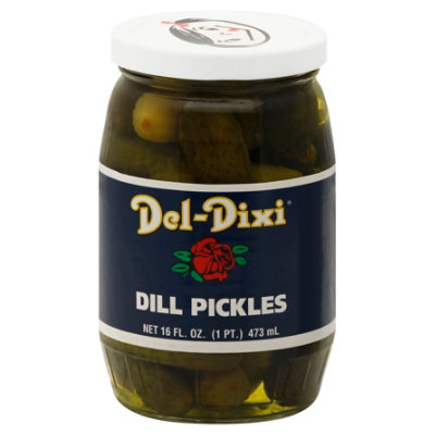 Del Dixi Pickles Dill - 16 Fl. Oz. - Image 1