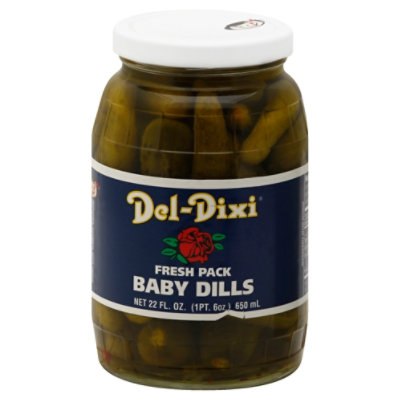 Del Dixi Pickles Baby Dills - 22 Fl. Oz. - Image 1