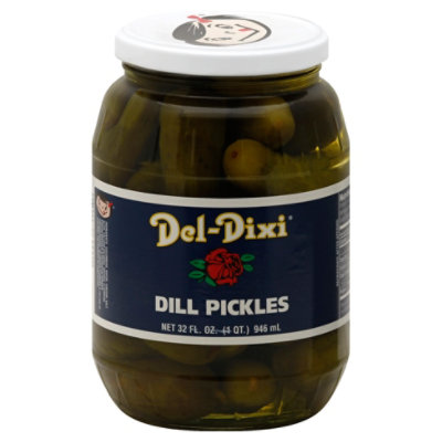 Del Dixi Pickles Dill - 32 Fl. Oz. - Image 1