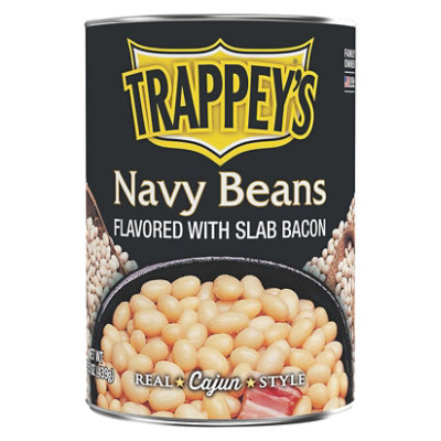 Trappeys Beans Navy Flavored With Slab Bacon - 15.5 Oz - Image 3