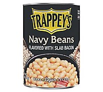 Trappeys Beans Navy Flavored With Slab Bacon - 15.5 Oz
