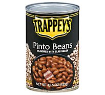 Trappeys Pinto Beans With Bacon - 15.5 Oz