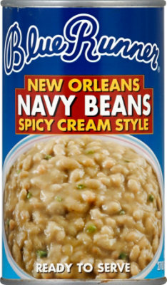 Blue Runner Navy Beans Spicy Cream Style New Orleans - 27 Oz - Image 2