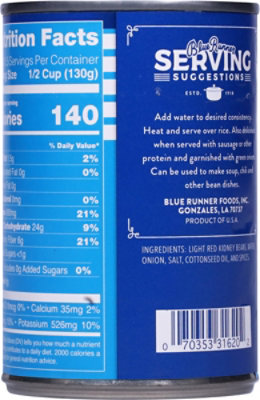 Blue Runner Red Beans Creole Cream Style Original - 16 Oz - Image 5