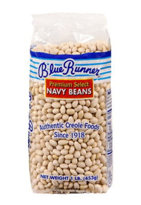 Blue Runner Beans Creole Cream Style Dry Navy - 16 Oz - Image 1