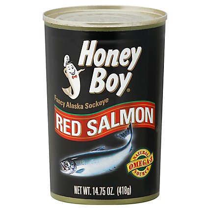 Honey Boy Salmon Red Fancy Alaska Sockeye - 14.75 Oz - Image 1