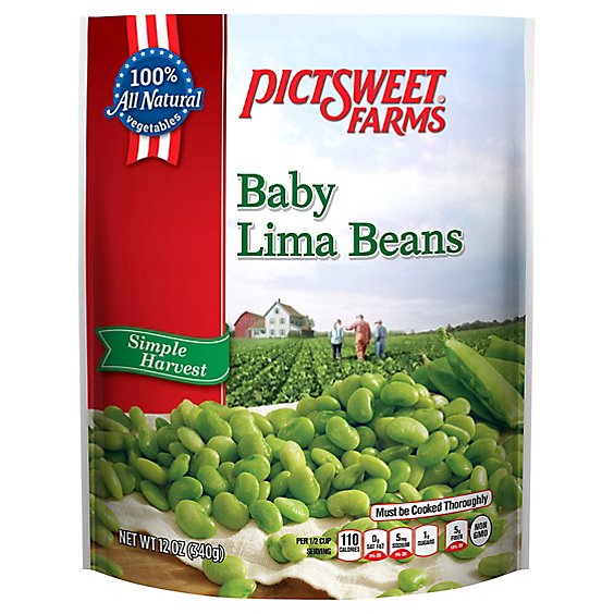 Pictsweet Farms Beans Lima Baby Simple Harvest - 12 Oz