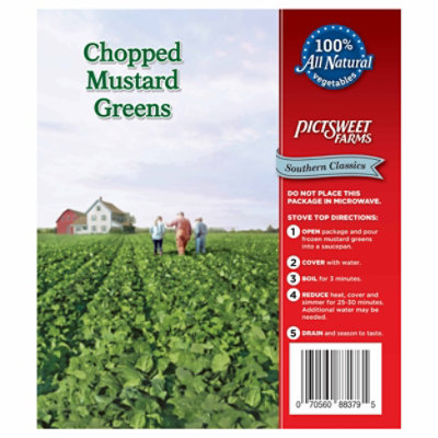 Pictsweet Farms Mustard Green Chopped Southern Classic - 14 Oz - Image 6